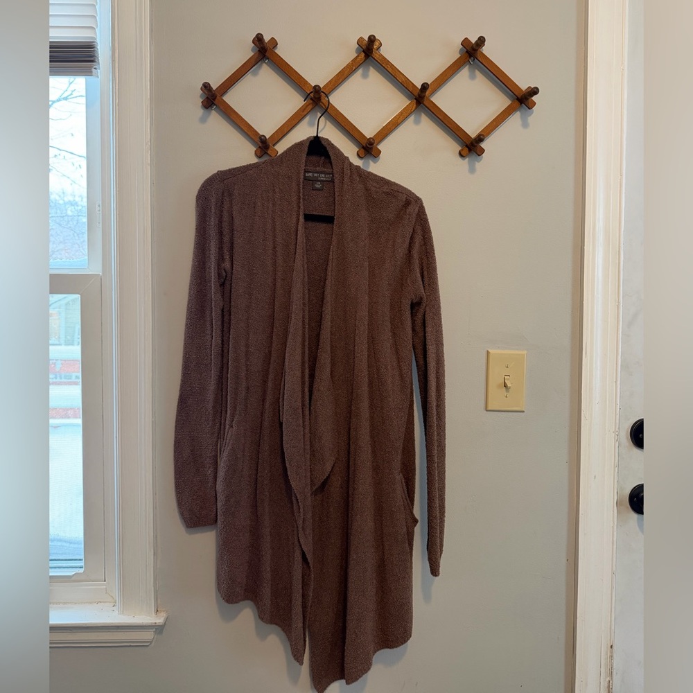 Barefoot Dreams Chocolate Open Cardigan